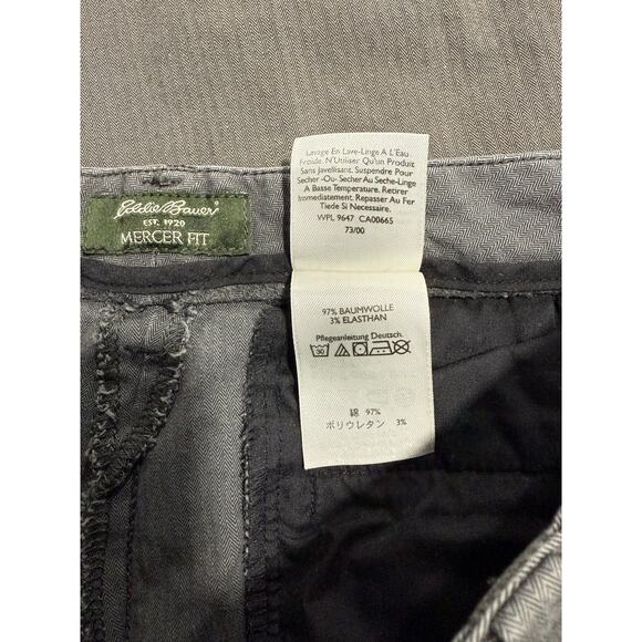 Eddie Bauer Mercer Fit Pants Wide Leg Trousers Womens Size 8 Gray Stretch Chinos - Picture 10 of 13